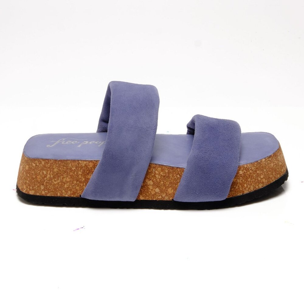 🎉LAST CHANCE🎉 FREE PEOPLE Fairmount Flared Sandals / Seascape - Picture 6 of 11